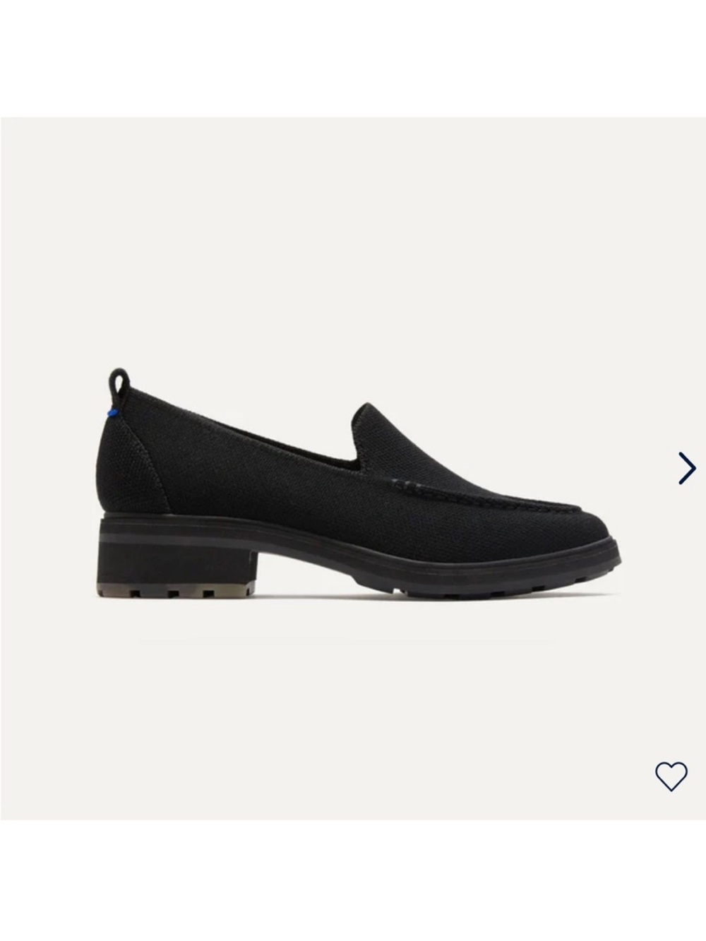 New in box! Rothy's The Lug Loafer in Onxy Black size 9.5